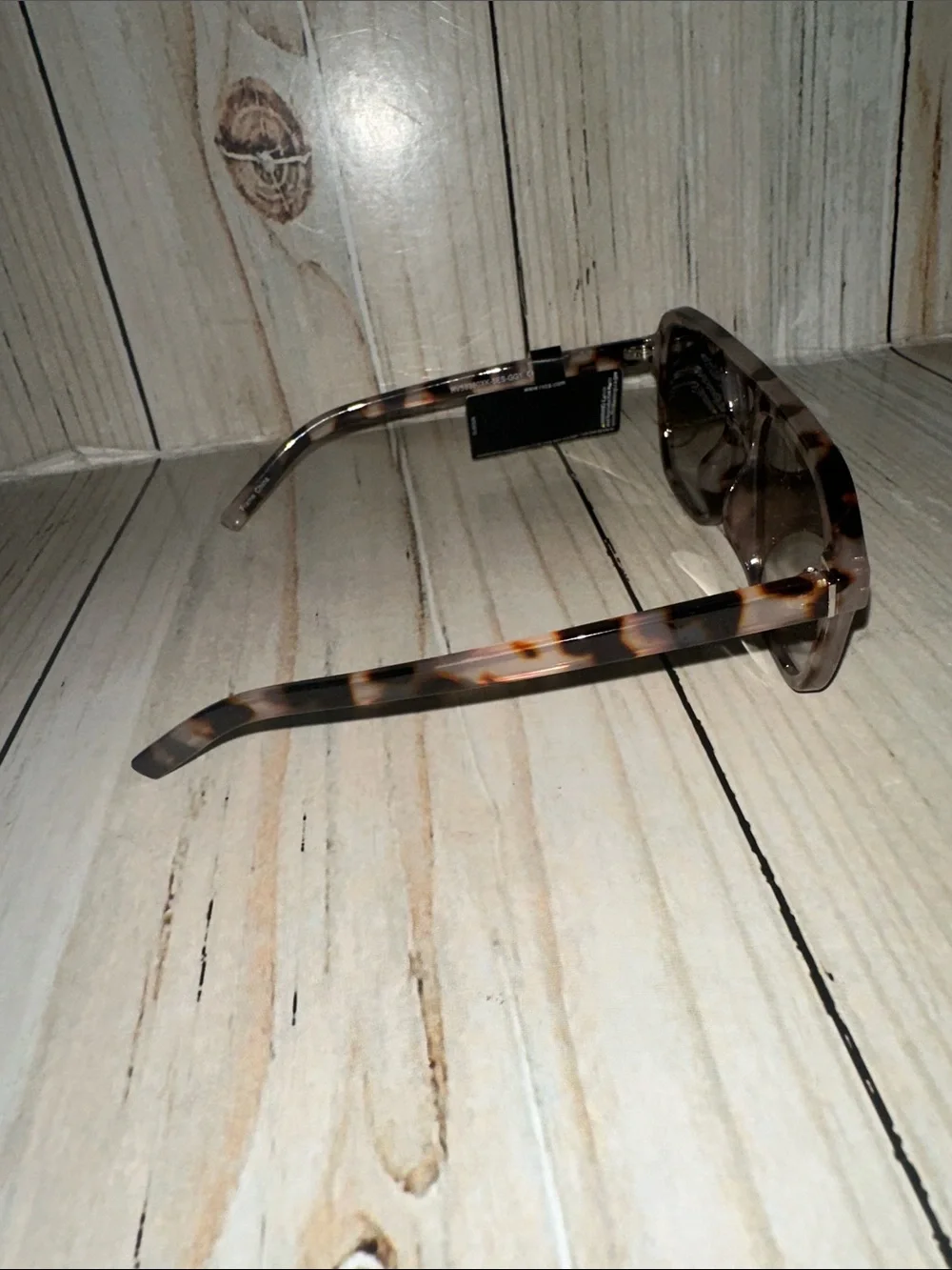 RVCA Men’s Brown Tortoiseshell Sunglasses with Dark Lenses